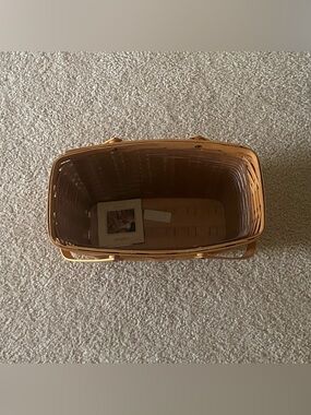 Longaberger Rectangular Woven Basket in Warm Brown